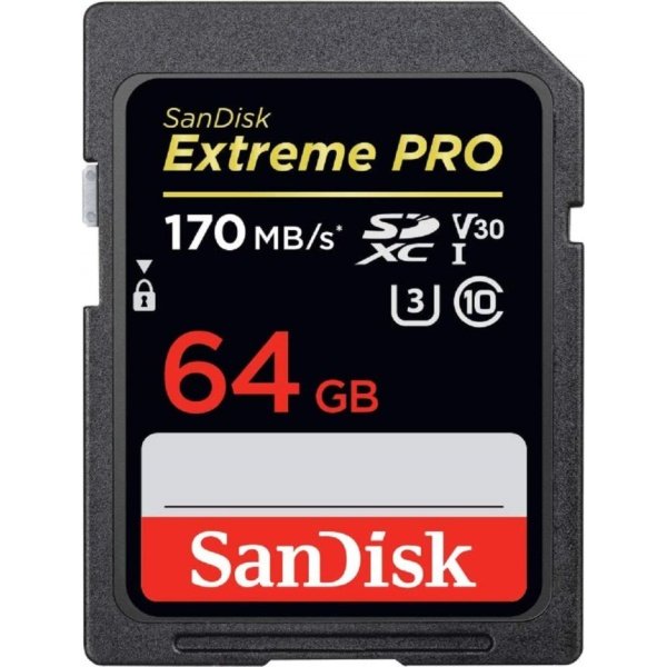 Alquiler Tarjeta de memoria SanDisk Extreme PRO 64GB 170 Mbss
