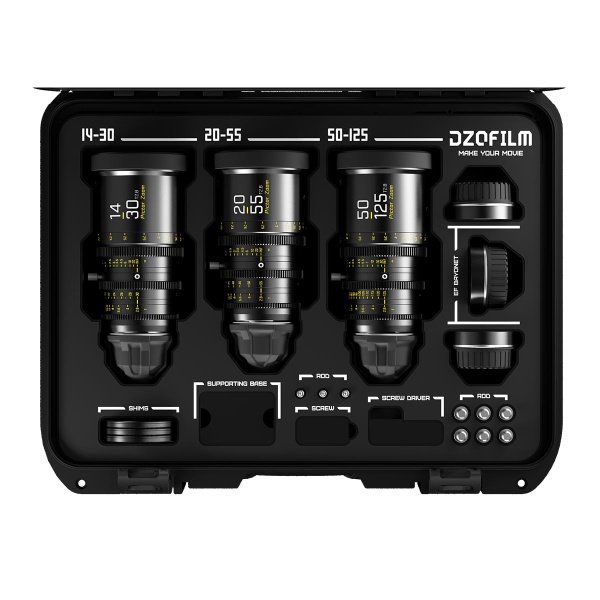 Alquiler Kit 3 Dzofilm Pictor Zoom 14-30 , 20-55 , 50-125 T2.8 Madrid