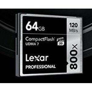 Alquiler Tarjeta Lexar Professional 64GB 120MBs Madrid